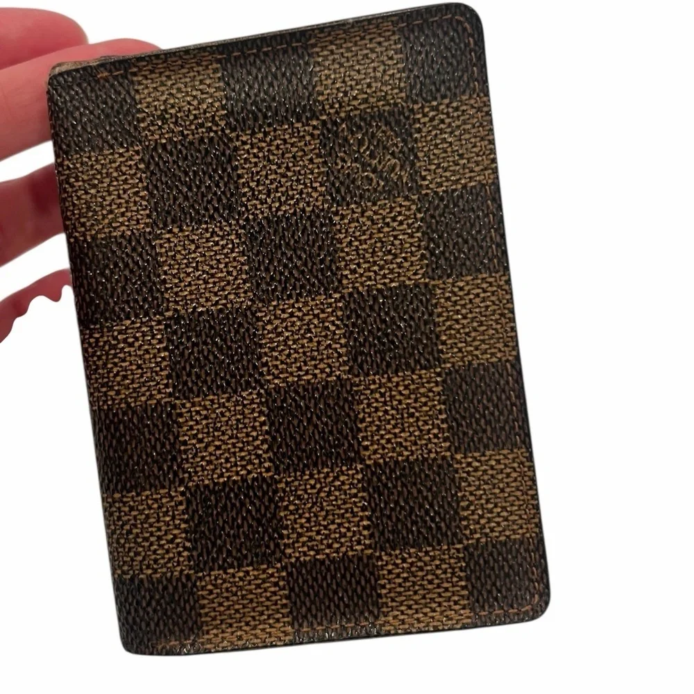 Louis Vuitton Damier Ebene Card Holder | Bifold ID Wallet as-is